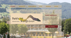 Desktop Screenshot of parkhotel-wangs.ch